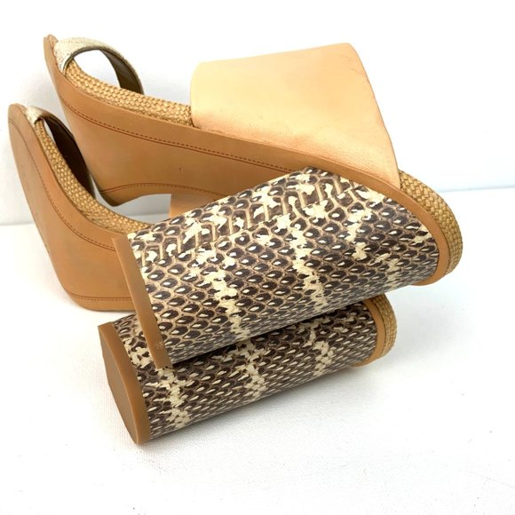 New Sam Edelman Yoselin Heels Sandals Tan/Beguie - Picture 11 of 16